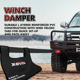 NNEDSZ 4WD Recovery Kit Kinetic Recovery Rope With 12000LBS Electric Winch 12V Winch 4WD 4X4 Offroad