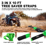 NNEDSZ 4WD Winch Recovery Kit 12Pcs Recovery Tracks Snatch Strap Soft Shackles Recovery Ring