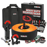 NNEDSZ 4WD Recovery Kit Snatch Strap Hitch Receiver Bow Shackles Lock Off Road