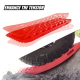 NNEDSZ 2 Pairs Recovery tracks Sand Mud Snow 4WD / 4x4 ATV Offroad Stronger Gen 3.0 - Red