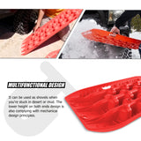 NNEDSZ 2 Pairs Recovery tracks Sand Mud Snow 4WD / 4x4 ATV Offroad Stronger Gen 3.0 - Red