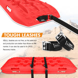 NNEDSZ 2 Pairs Recovery tracks Sand Mud Snow 4WD / 4x4 ATV Offroad Stronger Gen 3.0 - Red