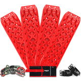 NNEDSZ 2 Pairs Recovery tracks Sand Mud Snow 4WD / 4x4 ATV Offroad Stronger Gen 3.0 - Red