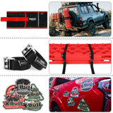 NNEDSZ 2 Pairs Recovery tracks Sand Mud Snow 4WD / 4x4 ATV Offroad Stronger Gen 3.0 - Red