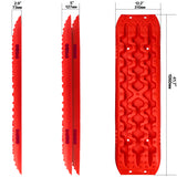 NNEDSZ 2 Pairs Recovery tracks Sand Mud Snow 4WD / 4x4 ATV Offroad Stronger Gen 3.0 - Red