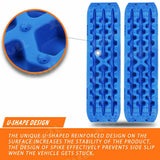 NNEDSZ Recovery tracks Mud Snow / Sand tracks / Grass 4X4 Caravan 2pairs 4WD Gen 3.0 - Blue