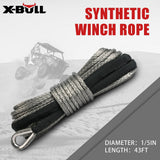 NNEDSZ Winch Rope 5.5mm x 13m Dyneema Synthetic Rope Tow Recovery Offroad 4wd4x4