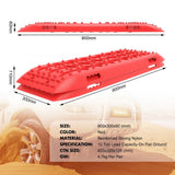 NNEDSZ Recovery tracks 10T Sand Mud Snow RED Offroad 4WD 4x4 2pc 91cm Gen 2.0 - red