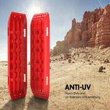 NNEDSZ Recovery tracks 10T Sand Mud Snow RED Offroad 4WD 4x4 2pc 91cm Gen 2.0 - red