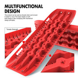 NNEDSZ Recovery tracks 10T Sand Mud Snow RED Offroad 4WD 4x4 2pc 91cm Gen 2.0 - red