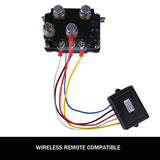 NNEDSZ Winch Solenoid Relay Wiring Controller 500A 12V and 150ft Wireless Remote 4T Block Pulley