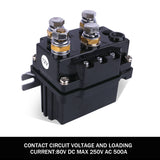NNEDSZ Winch Solenoid Relay Wiring Controller 500A 12V and 150ft Wireless Remote 4T Block Pulley