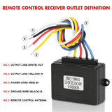 NNEDSZ Winch Solenoid Relay Wiring Controller 500A 12V and 150ft Wireless Remote 4T Block Pulley