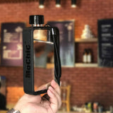 NNEDSZ A5 Flat Water Bottle for Warm Drink ( Black )