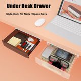 NNEDSZ Under Desk Drawer Slide-out Large Office Organizers and Storage Drawers - Small Black