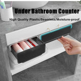 NNEDSZ Under Desk Drawer Slide-out Large Office Organizers and Storage Drawers - Small Clear