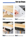 NNEDSZ Under Desk Drawer Slide-out Large Office Organizers and Storage Drawers - Small Clear