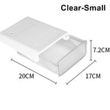 NNEDSZ Under Desk Drawer Slide-out Large Office Organizers and Storage Drawers - Small Clear