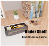 NNEDSZ Under Desk Drawer Slide-out Large Office Organizers and Storage Drawers - Small Clear