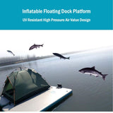 NNEDSZ Inflatable Floating Fishing Dock Platform For Adults And Children - Standard Version