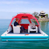 NNEDSZ Inflatable Floating Fishing Dock Platform For Adults And Children - Plus Version