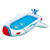 NNEDSZ Inflatable Sprinkler Pool for Kids - Spaceship