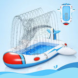 NNEDSZ Inflatable Sprinkler Pool for Kids - Spaceship