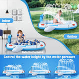 NNEDSZ Inflatable Sprinkler Pool for Kids - Spaceship
