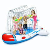 NNEDSZ Inflatable Sprinkler Pool for Kids - Spaceship