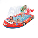 NNEDSZ Inflatable Sprinkler Pool for Kids - Fire Engine