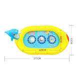 NNEDSZ Inflatable Sprinkler Pool for Kids - Submarine