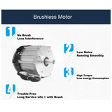 NNEDSZ New HANGKAI 4.0HP Brush-less Electric Boat Motor 48V 1000W Output Fishing Boat Engine