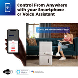 NNEDSZ Midea Cube dehumidifier with smart wi-fi, 12L tank for up to 20L per day dehumidification MDDM20