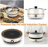 NNEDSZ Joyoung IH Induction Cooker with Hot Pot C21-CL01, 300W-2100W Adjustable Power Supply, Separated Pot and Stove