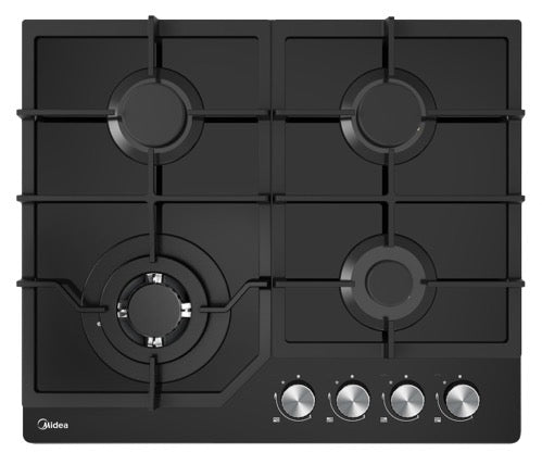 NNEDSZ Gas Glass Cooktop 60cm Black