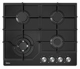 NNEDSZ Gas Glass Cooktop 60cm Black