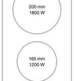 NNEDSZ Ceramic Cooktop 30cm