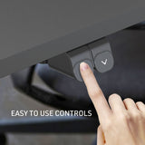 NNEDSZ Fortia Sit To Stand Up Standing Desk, 140x60cm, 72-118cm Electric Height Adjustable, 70kg Rated, Oak Style/Black Frame