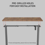NNEDSZ Fortia 140 x 60cm Desktop for Height Adjustable Electric Standing Desk, Oak Style