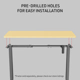 NNEDSZ Fortia 120 x 60cm Desktop for Height Adjustable Electric Standing Desk, White Oak Style