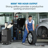 POLYCOOL 4.5kW Portable Industrial Spot Cooler, with Twin Cooling Ducts, 15A Plug
