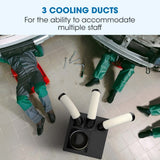 NNEDSZ POLYCOOL 6.5kW Portable Industrial Spot Cooler, with Triple Cooling Ducts, 15A Plug