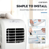 NNEDSZ CARSON 3-in-1 Portable Air Conditioner Dehumidifier Fan Cooler Aircon 7000 BTU