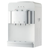 NNEDSZ PolyCool Compressor Benchtop Water Cooler Dispenser, Instant Hot & Cold, White