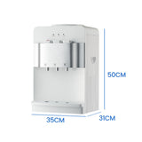 NNEDSZ PolyCool Compressor Benchtop Water Cooler Dispenser, Instant Hot & Cold, White