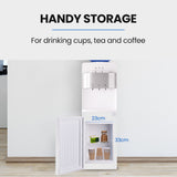 NNEDSZ PolyCool Compressor Free Standing Water Cooler Dispenser, Instant Hot & Cold, White