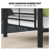 NNEDSZ Kingston Slumber 2in1 King Single Metal Bunk Bed Frame, with Modular Design, Dark Matte Grey