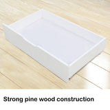 NNEDSZ Kingston Slumber Trundle Under Bed Storage Drawers, 2 Pieces, White