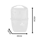 NNEDSZ VALK 25L Pannier Bike Bag Saddlebag Rear Bicycle Waterproof Storage Black