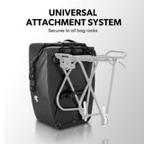 NNEDSZ VALK 25L Pannier Bike Bag Saddlebag Rear Bicycle Waterproof Storage Black